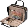imageNISHEL Travel Makeup Bag Stand Up Portable Cosmetic Organizer Cosmetic Case for TravelSize Toiletries PinkBlack