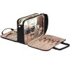 imageNISHEL Travel Makeup Bag Stand Up Portable Cosmetic Organizer Cosmetic Case for TravelSize Toiletries PinkBlack