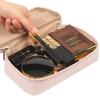 imageNISHEL Travel Makeup Bag for Women with Front Pockets Large Wideopen Case Portable Organizer To Hold TravelSize Accessory Bottles Cosmetics Brushes Skincare Products PinkPink