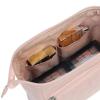 imageNISHEL Travel Makeup Bag for Women with Front Pockets Large Wideopen Case Portable Organizer To Hold TravelSize Accessory Bottles Cosmetics Brushes Skincare Products PinkPink