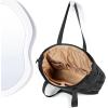 imageNISHEL Travel Puffy Tote Bag For Women UltraLightweight Large Tote Purse For Office Day And a Short Weekend GetawayBlack