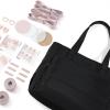 imageNISHEL Travel Puffy Tote Bag For Women UltraLightweight Large Tote Purse For Office Day And a Short Weekend GetawayBlack