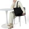 imageNISHEL Travel Puffy Tote Bag For Women UltraLightweight Large Tote Purse For Office Day And a Short Weekend GetawayBlack