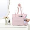 imageNISHEL Travel Puffy Tote Bag For Women UltraLightweight Large Tote Purse For Office Day And a Short Weekend GetawayPink