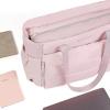imageNISHEL Travel Puffy Tote Bag For Women UltraLightweight Large Tote Purse For Office Day And a Short Weekend GetawayPink