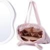 imageNISHEL Travel Puffy Tote Bag For Women UltraLightweight Large Tote Purse For Office Day And a Short Weekend GetawayPink