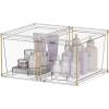 image2 Pcs Clear Stackable Storage Drawers Acrylic Bathroom Counter Organizer Storage Bins For Vanity for Counter Undersink Home Organization and Storage2