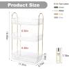 imageBathroom Counter Organizer Countertop Shelf Skincare Organizer Perfume Holder for Dresser Bathroom Countertop Tray for Cosmetic Skin Care Lipstick 3 Tiers White
