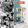 imageCorner Bathroom Counter Organizer Bathroom Countertop Shelf Makeup Organizer for Vanity Perfume Tray for Corner Storage 3 Tiers WhiteWhite