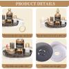 imageCorner Shower Caddy Rotation Shower Organizer Corner Shower Shelf with 2 Hooks Adhesive No Drilling Wall Mounted Shelves for Bathroom Kitchen Black