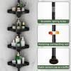 imageCorner Shower Caddy Tension Pole 4layer adjustable storage rack Rustproof bathroom organizer for shower and bathtubDrill FreeFits 3346 to 124 Inch Height Black Black four layersBlack four layers