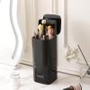imageMakeup Brush Holder with Lid Cosmetic Tools OrganizerBlackBlack