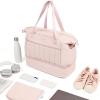 imageNISHEL Womens 2in1 Weekender Duffle Bag Large Capacity Duffle Bag with MultiPocket Overnight Tote for Travel Carry On Personal Item Pink