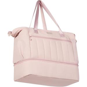 imageNISHEL Womens 2in1 Weekender Duffle Bag Large Capacity Duffle Bag with MultiPocket Overnight Tote for Travel Carry On Personal Item Pink