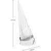 imageCANITORON 3PCS Small Ring Display StandAcrylic Solid Cone Ring Holder for Finger Rings DisplayWedding RingsClear