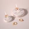 imageCANITORON 3PCS Small Ring Display StandAcrylic Solid Cone Ring Holder for Finger Rings DisplayWedding RingsClear