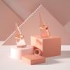 imageCANITORON 3PCS Small Ring Display StandAcrylic Solid Cone Ring Holder for Finger Rings DisplayWedding RingsClear