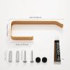 imageCANITORON Towel Rails and RingsHand Towel Holder for Bathroom Kitchen Dish Cloths Hanger Bath Towel Bar Aluminum Alloys Rustproof Wall Mount with Glue and Screws94inchGolden