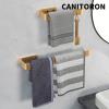 imageCANITORON Towel Rails and RingsHand Towel Holder for Bathroom Kitchen Dish Cloths Hanger Bath Towel Bar Aluminum Alloys Rustproof Wall Mount with Glue and Screws94inchGolden