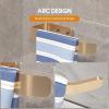 imageCANITORON Towel Rails and RingsHand Towel Holder for Bathroom Kitchen Dish Cloths Hanger Bath Towel Bar Aluminum Alloys Rustproof Wall Mount with Glue and Screws94inchGolden