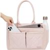 imageNISHEL Canvas Tote Bag for Women Large Ultralight Bag with Zipper Closure ampamp Laptop Compartment Standable Bookbag with Multiple Pockets for College Work