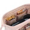 imageNISHEL Travel Makeup Bag for Women with Custom Front Pockets Large Wideopen Case Portable Essentials Organizer To Hold TravelSize Accessory Bottles Cosmetics Brushes And More PinkPink