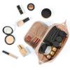 imageNISHEL Travel Makeup Bag for Women with Custom Front Pockets Large Wideopen Case Portable Essentials Organizer To Hold TravelSize Accessory Bottles Cosmetics Brushes And More PinkPink