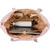 imageNISHEL Doublelayer Weekender Bags for Women Personal Item Duffle Bag with Shoes Compartment Large Capacity Travel Bag Overnight Luggage Bag with Pocket Pink