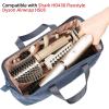 imageNISHEL Hair Tools Travel Carrying Bag Portable Hair Air Wrap Dryer Case Hair DryerCurling IronAirstraight Attachment Organizer AegeanBlueAegeanBlue