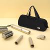 imageNISHEL Hair Tools Travel Carrying Bag Portable Hair Air Wrap Dryer Case Hair DryerCurling IronAirstraight Attachment Organizer AegeanBlueBlack