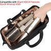 imageNISHEL Hair Tools Travel Carrying Bag Portable Hair Air Wrap Dryer Case Hair DryerCurling IronAirstraight Attachment Organizer AegeanBlueBlack