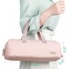 imageNISHEL Hair Tools Travel Carrying Bag Portable Hair Air Wrap Dryer Case Hair DryerCurling IronAirstraight Attachment Organizer AegeanBluePink