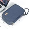 imageNISHEL Travel Cord Organizer Case Double Layers Tech Electronic Bag Essentials for Charger Cable Phone Flash driveLakeBlueAegeanBlue