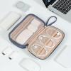 imageNISHEL Travel Cord Organizer Case Double Layers Tech Electronic Bag Essentials for Charger Cable Phone Flash driveLakeBlueAegeanBlue