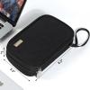 imageNISHEL Travel Cord Organizer Case Double Layers Tech Electronic Bag Essentials for Charger Cable Phone Flash drive Large PurpleBlack