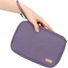 imageNISHEL Travel Cord Organizer Case Double Layers Tech Electronic Bag Essentials for Charger Cable Phone Flash drive Large PurplePurple