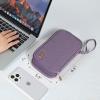 imageNISHEL Travel Cord Organizer Case Double Layers Tech Electronic Bag Essentials for Charger Cable Phone Flash drive Large PurplePurple
