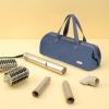 image:imageNISHEL Hair Tools Travel Carrying Bag Portable Hair Air Wrap Dryer Case Hair DryerCurling IronAirstraight Attachment Organizer Peach PinkAegeanBlue