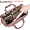 image:imageNISHEL Hair Tools Travel Carrying Bag Portable Hair Air Wrap Dryer Case Hair DryerCurling IronAirstraight Attachment Organizer Peach PinkRosewoodPink