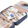 image:imageNISHEL Travel Toiletry Bag for Women Makeup Essentials Organizer Hanging Case for Accessories Cosmetics Medium Size RosewoodPinkAegeanBlue
