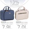 image:imageNISHEL Travel Toiletry Bag for Women Makeup Essentials Organizer Hanging Case for Accessories Cosmetics Medium Size RosewoodPinkAegeanBlue
