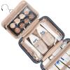 image:imageNISHEL Travel Toiletry Bag for Women Makeup Essentials Organizer Hanging Case for Accessories Cosmetics Medium Size RosewoodPinkAegeanBlue
