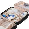 image:imageNISHEL Travel Toiletry Bag for Women Makeup Essentials Organizer Hanging Case for Accessories Cosmetics Medium Size RosewoodPinkBlack
