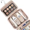 image:imageNISHEL Travel Toiletry Bag for Women Makeup Essentials Organizer Hanging Case for Accessories Cosmetics Medium Size RosewoodPinkPink