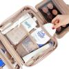 image:imageNISHEL Travel Toiletry Bag for Women Makeup Essentials Organizer Hanging Case for Accessories Cosmetics Medium Size RosewoodPinkPink