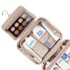 image:imageNISHEL Travel Toiletry Bag for Women Makeup Essentials Organizer Hanging Case for Accessories Cosmetics Medium Size RosewoodPinkPink