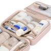 image:imageNISHEL Travel Toiletry Bag for Women Makeup Essentials Organizer Hanging Case for Accessories Cosmetics Medium Size RosewoodPinkPink