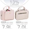 image:imageNISHEL Travel Toiletry Bag for Women Makeup Essentials Organizer Hanging Case for Accessories Cosmetics Medium Size RosewoodPinkPink