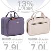 image:imageNISHEL Travel Toiletry Bag for Women Makeup Essentials Organizer Hanging Case for Accessories Cosmetics Medium Size RosewoodPinkPurple