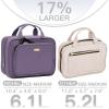 image:imageNISHEL Travel Toiletry Bag for Women Makeup Essentials Organizer Hanging Case for Accessories Cosmetics Medium Size RosewoodPinkPurple